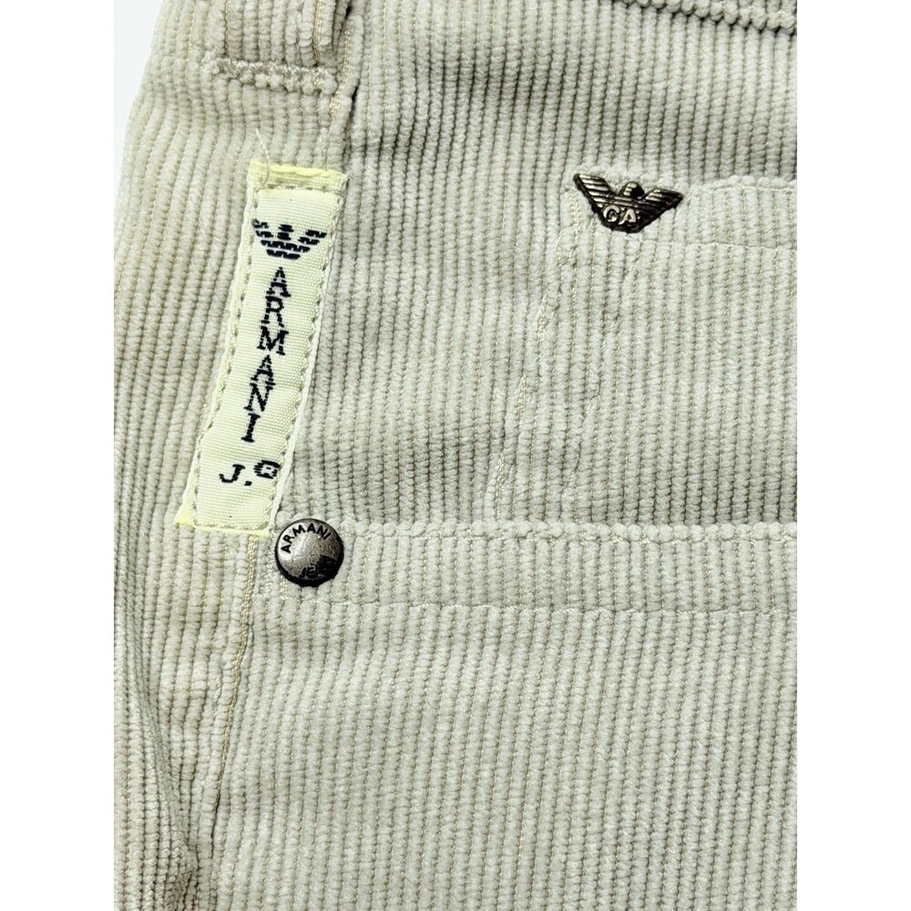 Armani Jeans Womens 27 Gray Corduroy Pants Bootcut Stretch Designer Italy 28x30 - Picture 10 of 13